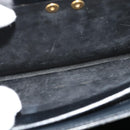 Christian Dior Shoulder Bag Leather Black Gold Auth BA4359-20