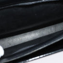 Christian Dior Shoulder Bag Leather Black Gold Auth BA4359-12