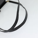 Christian Dior Shoulder Bag Leather Black Gold Auth BA4359-7