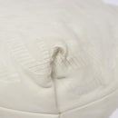 LOEWE Anagram Shoulder Bag Leather White Gold Auth BA4363-9