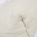 LOEWE Anagram Shoulder Bag Leather White Gold Auth BA4363-15