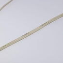 LOEWE Anagram Shoulder Bag Leather White Gold Auth BA4363-8