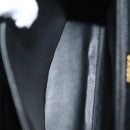 BALLY Quilted Hand Bag Leather Black Gold Auth BA4372-11