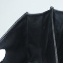 BALLY Quilted Hand Bag Leather Black Gold Auth BA4372-22