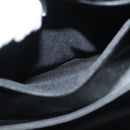 BALLY Quilted Hand Bag Leather Black Gold Auth BA4372-12