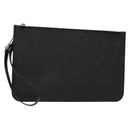 LOUIS VUITTON Epi Neverfull MM Pouch Black LV Auth BA4375-1