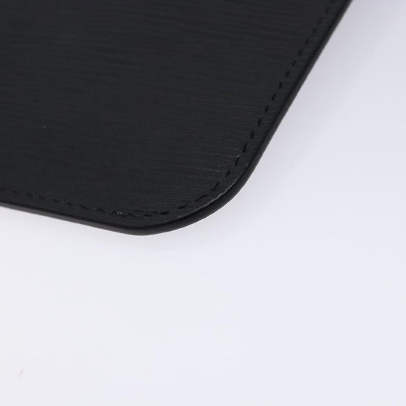 LOUIS VUITTON Epi Neverfull MM Pouch Black LV Auth BA4375