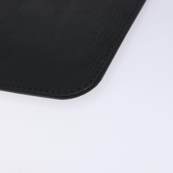 LOUIS VUITTON Epi Neverfull MM Pouch Black LV Auth BA4375