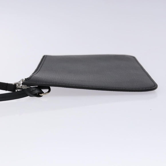 LOUIS VUITTON Epi Neverfull MM Pouch Black LV Auth BA4375