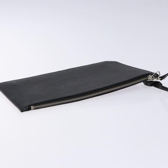 LOUIS VUITTON Epi Neverfull MM Pouch Black LV Auth BA4375