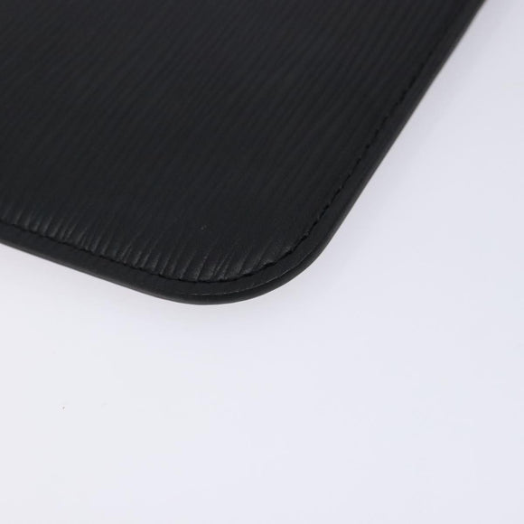 LOUIS VUITTON Epi Neverfull MM Pouch Black LV Auth BA4375