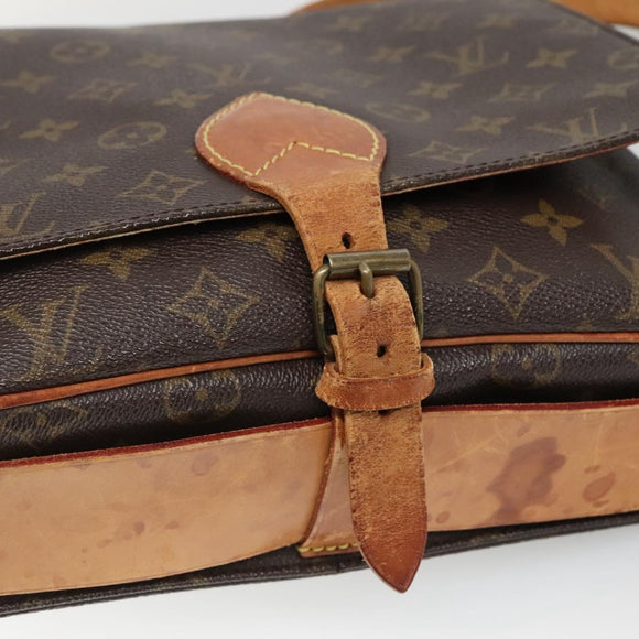 LOUIS VUITTON Monogram Cartouchiere GM Shoulder Bag M51252 LV Auth BA4376
