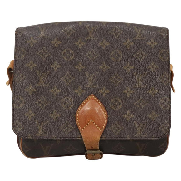 LOUIS VUITTON Monogram Cartouchiere GM Shoulder Bag M51252 LV Auth BA4376