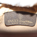 GUCCI GG Supreme Web Sherry Line Clutch Bag PVC Beige Gold Auth BA4384-13