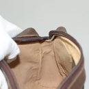 GUCCI GG Supreme Web Sherry Line Clutch Bag PVC Beige Gold Auth BA4384-16