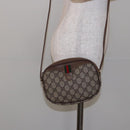 GUCCI GG Supreme Web Sherry Line Bag PVC Beige Gold 007 58 6112 Auth BA4386-22