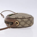 GUCCI GG Supreme Web Sherry Line Bag PVC Beige Gold 007 58 6112 Auth BA4386-4
