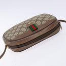 GUCCI GG Supreme Web Sherry Line Bag PVC Beige Gold 007 58 6112 Auth BA4386-6
