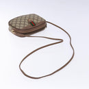 GUCCI GG Supreme Web Sherry Line Bag PVC Beige Gold 007 58 6112 Auth BA4386-7