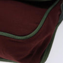 LOEWE Shoulder Bag Canvas Red Gold Auth BA4392-15