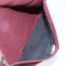 LOEWE Shoulder Bag Canvas Red Gold Auth BA4392-12