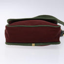 LOEWE Shoulder Bag Canvas Red Gold Auth BA4392-5