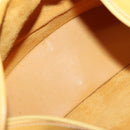 LOEWE Shoulder Bag Leather Yellow Gold Auth BA4393-11