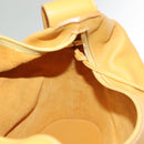 LOEWE Shoulder Bag Leather Yellow Gold Auth BA4393-18