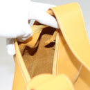 LOEWE Shoulder Bag Leather Yellow Gold Auth BA4393-19