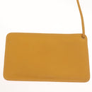 LOEWE Shoulder Bag Leather Yellow Gold Auth BA4393-21