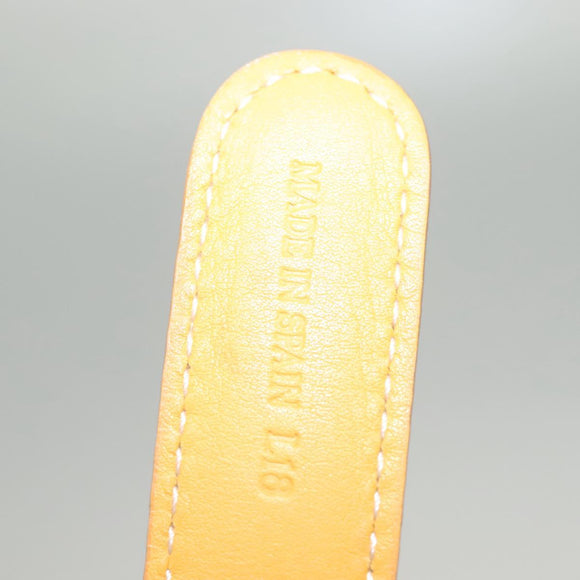 LOEWE Shoulder Bag Leather Yellow Gold Auth BA4393