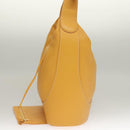 LOEWE Shoulder Bag Leather Yellow Gold Auth BA4393-4