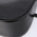Burberrys Shoulder Bag Leather Black Gold Auth BA4394-15