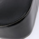 Burberrys Shoulder Bag Leather Black Gold Auth BA4394-16