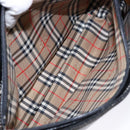 Burberrys Shoulder Bag Leather Black Gold Auth BA4394-19