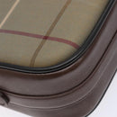 Burberrys Nova Check Shoulder Bag Canvas Khaki Gold Auth BA4398-15