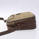 Burberrys Nova Check Shoulder Bag Canvas Khaki Gold Auth BA4398-4