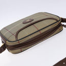 Burberrys Nova Check Shoulder Bag Canvas Khaki Gold Auth BA4398-6