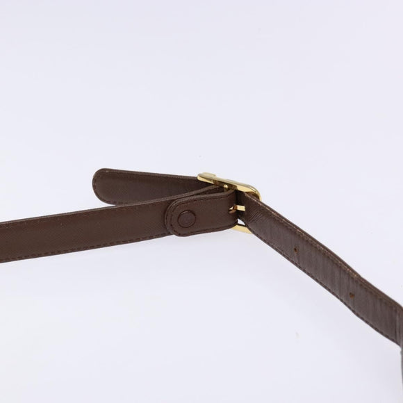 Burberrys Nova Check Shoulder Bag Canvas Khaki Gold Auth BA4398