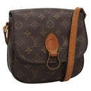 LOUIS VUITTON Monogram Saint Cloud MM Shoulder Bag M51243 LV Auth BA4400-1