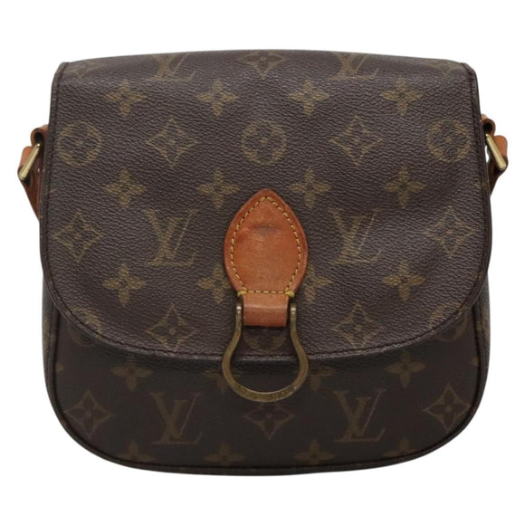 LOUIS VUITTON Monogram Saint Cloud MM Shoulder Bag M51243 LV Auth BA4400