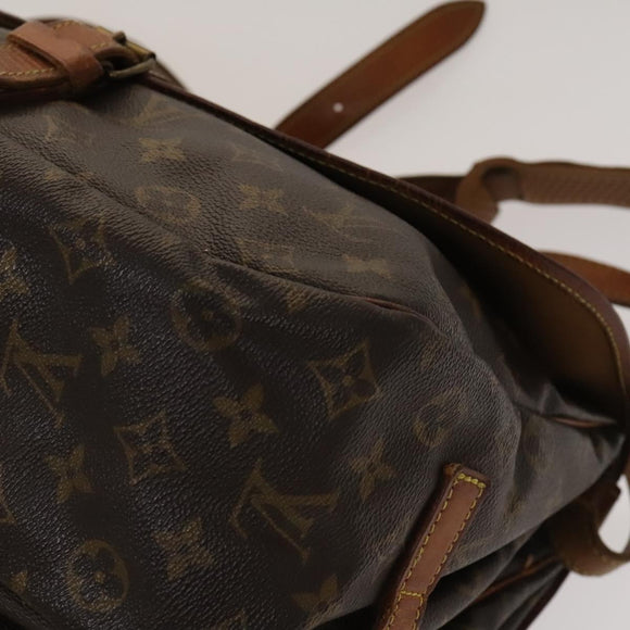 LOUIS VUITTON Monogram Saumur 35 Shoulder Bag M42254 LV Auth BA4403