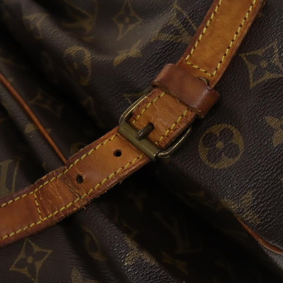 LOUIS VUITTON Monogram Saumur 35 Shoulder Bag M42254 LV Auth BA4403