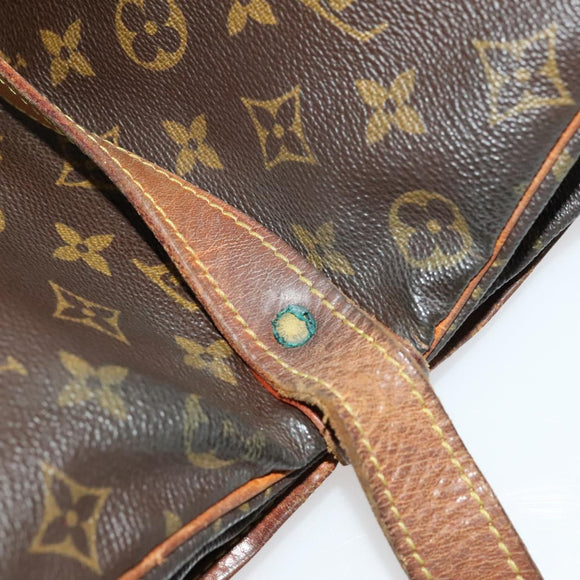 LOUIS VUITTON Monogram Saumur 35 Shoulder Bag M42254 LV Auth BA4403