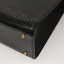 VALENTINO Shoulder Bag Leather Black Gold Auth BA4405-15