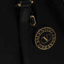 VALENTINO Shoulder Bag Leather Black Gold Auth BA4405-18
