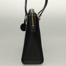 VALENTINO Shoulder Bag Leather Black Gold Auth BA4405-3