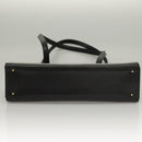 VALENTINO Shoulder Bag Leather Black Gold Auth BA4405-5