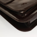 VERSACE Shoulder Bag Patent leather Black Gold Auth BA4407-8