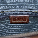 VERSACE Shoulder Bag Patent leather Black Gold Auth BA4407-19